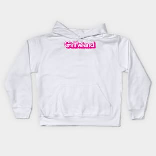 That's My Girlfriend / Girlfwiend Hot Pink Lettering Kids Hoodie